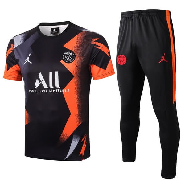 Entrenamiento Paris Saint Germain Conjunto Completo 2019-20 Negro Naranja